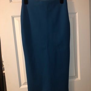 Blue Pencil Skirt